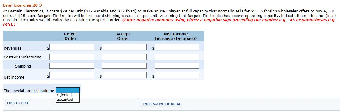  At Bargain Electronics, it costs $29 per unit ($17 variable and