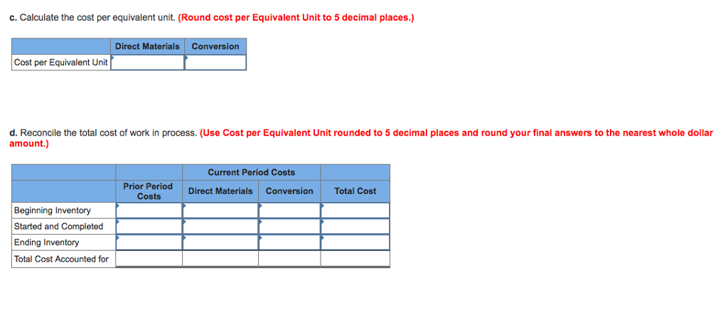 for the month of March follows: Units 118,300 Beginning work in process