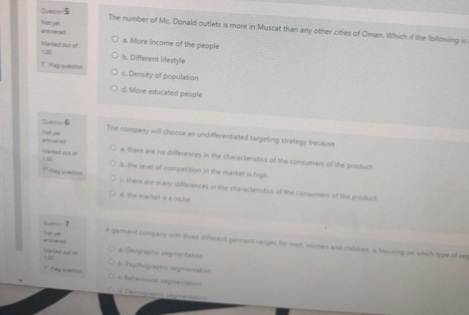 the following examples Not yet answered Marked out of 100 Fag question