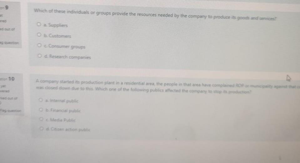 O a. Suleiman likes Pepsi, but buys a Coke because Pepsi is