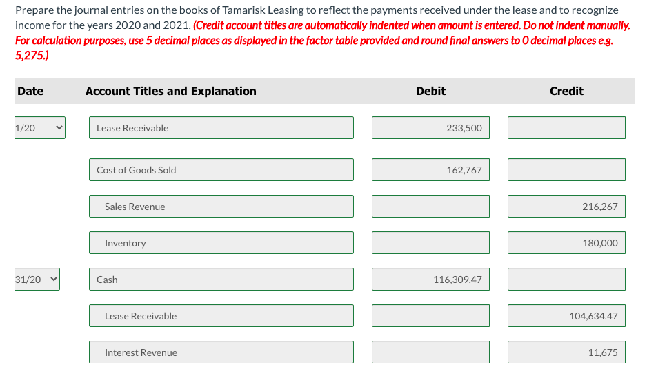 Company signs a lease agreement on January 1, 2020, to lease electronic