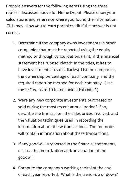 Hello!Please please please help needed the link for home depot annual is