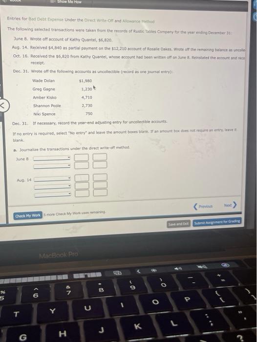 Received $4,840 as partial payment on the $12,210 account of Rosalie Oakes,