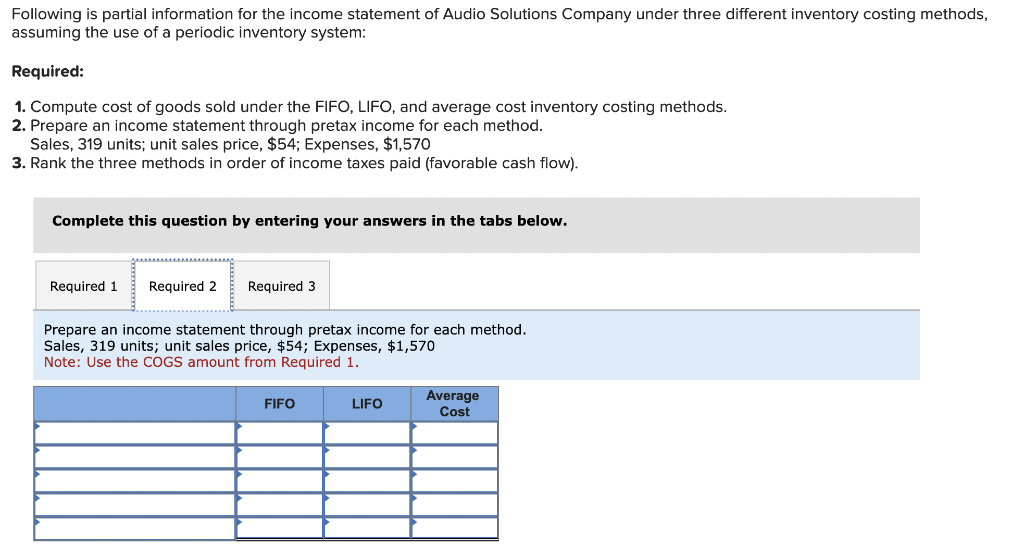 thank you very much. Following is partial information for the income statement