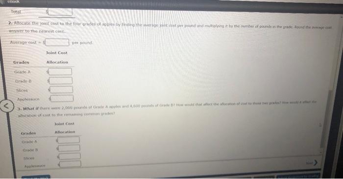 Inc., purchases apples from local orchards and worts them into four categories