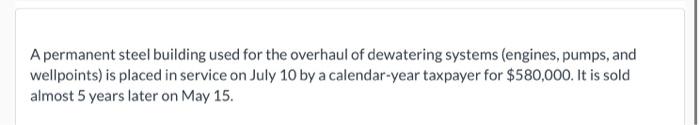 please show step by step solution. thanks. A permanent steel building used