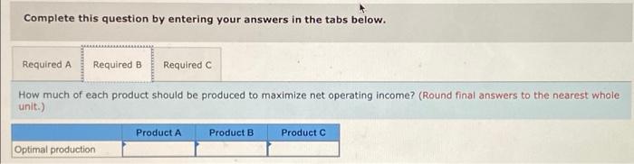 manufacturing overhead Variable selling cost per unit Mixing minutes per unit Monthly