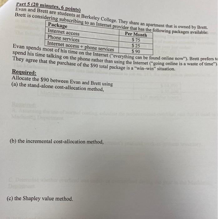  pls solve i dont have much time Part 5 ( 20