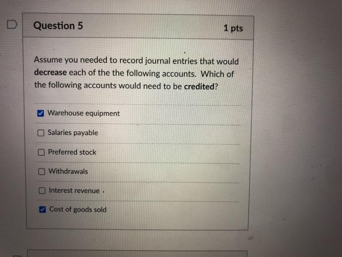 The following is not a journal entry nor is it a full