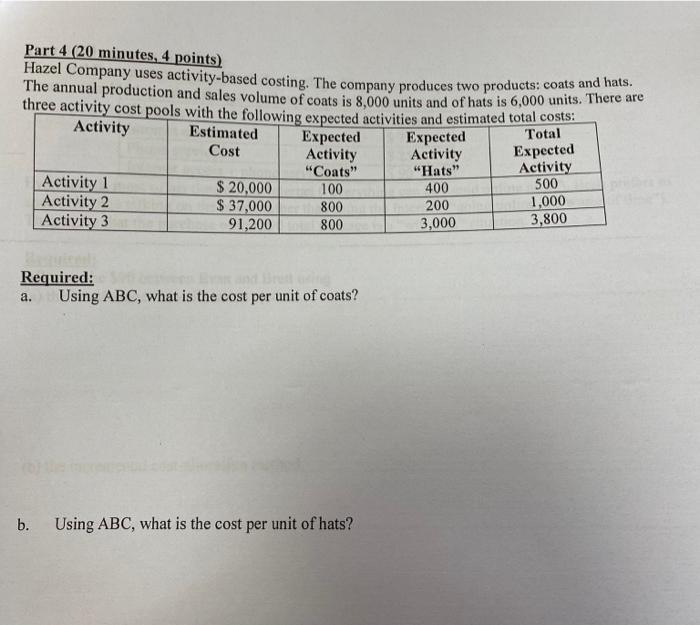  pls solve i dont have much time Part 4 ( 20