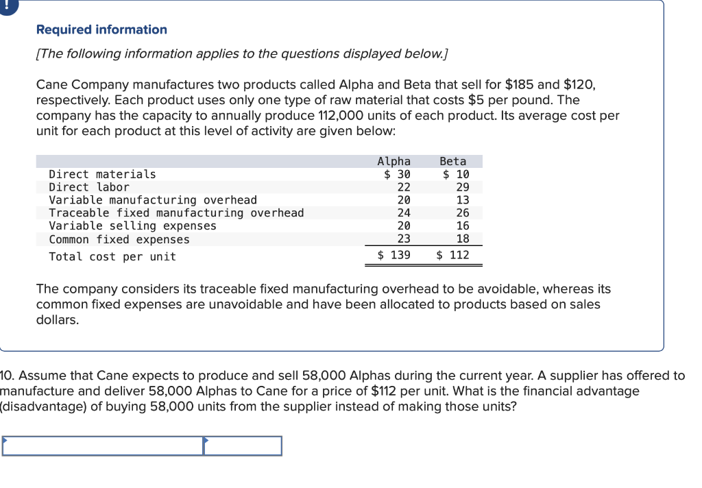 costs $5 per pound. The company has the capacity to annually produce
