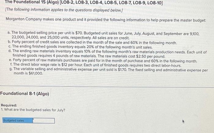 please help me answer with the numbers provided! thank you! The Foundational