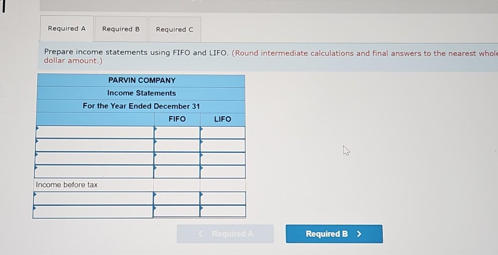 different inventory cost flow methods (specific identification, FIFO, LIFO, and weighted average)