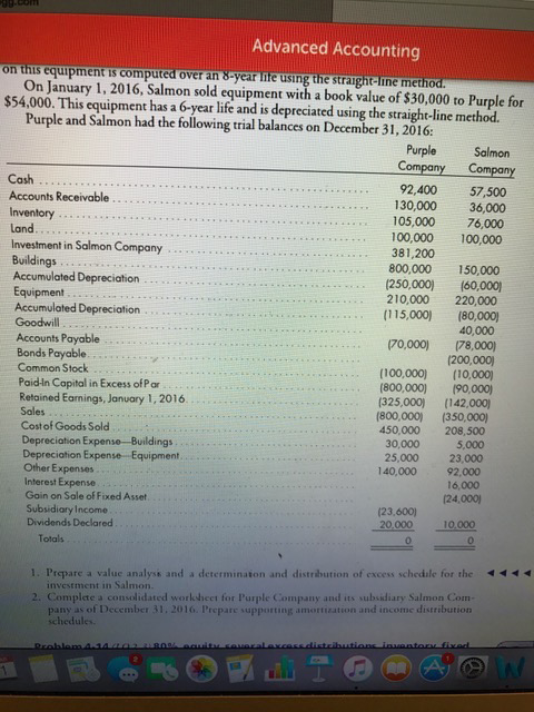 December 31, 2016. Include any necessary determination and distribution of excess sche-