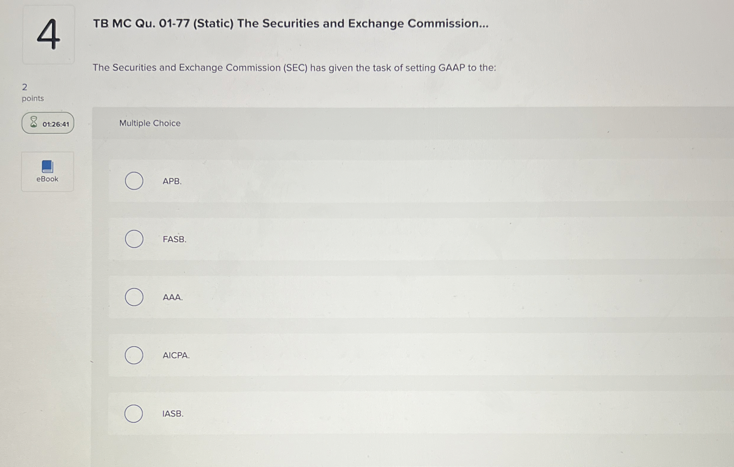  TB MC Qu.01-77(Static) The Securities and Exchange Commission... The Securities and