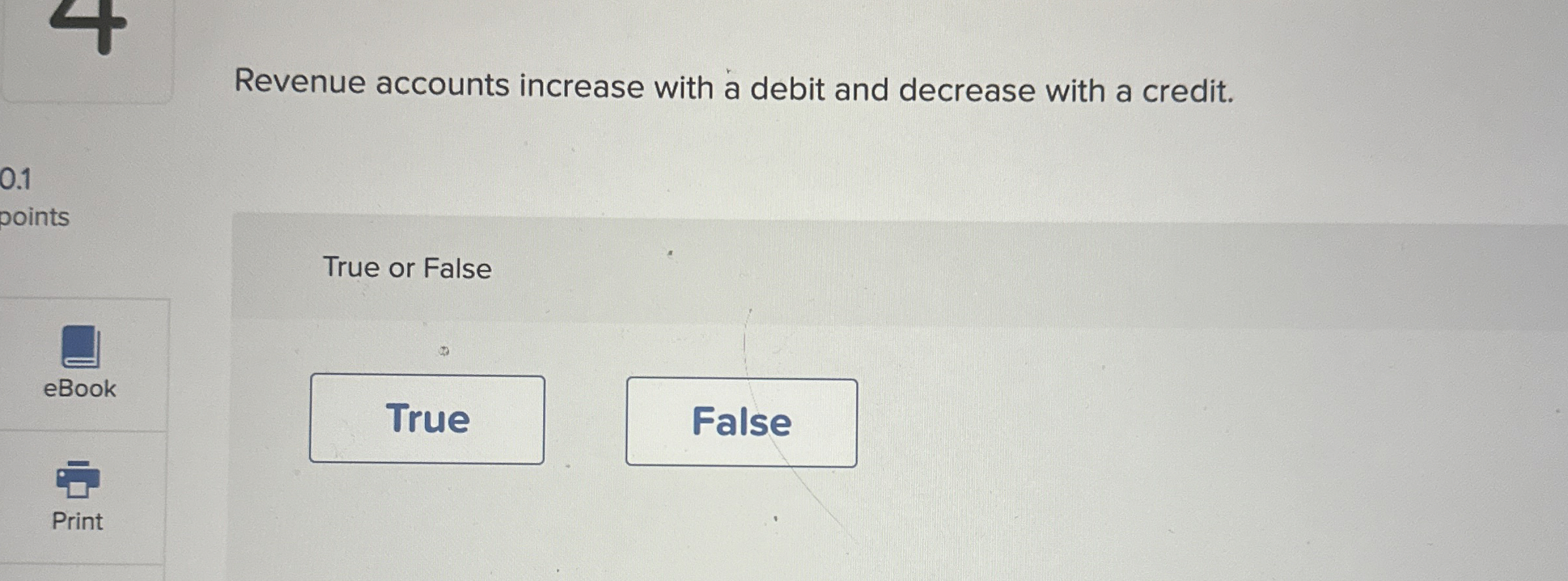  Revenue accounts increase with a debit and decrease with a credit.