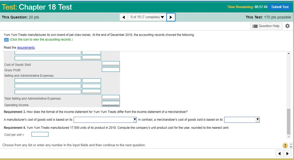bones. At the end of December 2018, the accounting records showed the