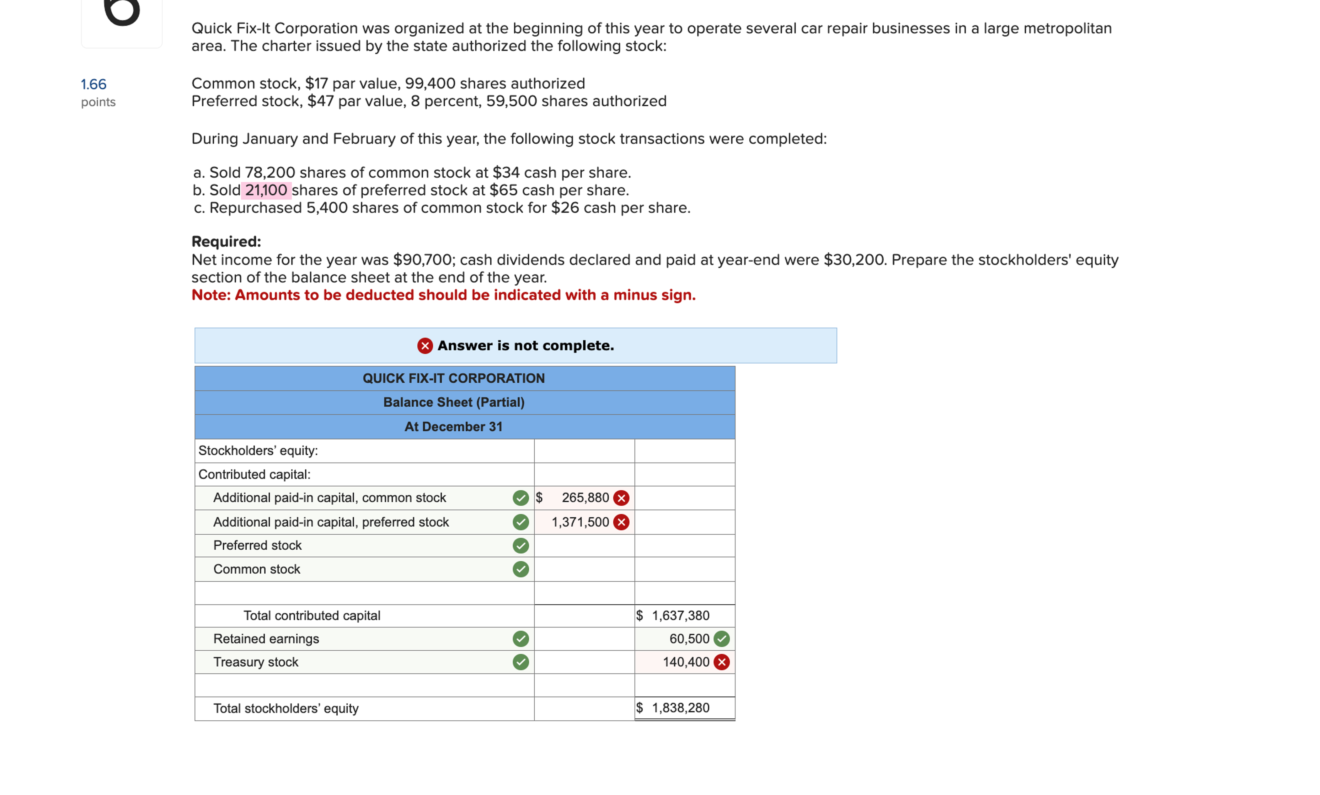  Quick Fix-lt Corporation was organized at the beginning of this year