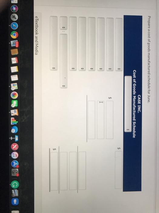 materials $700 $900 Direct labor 300 500 Manufacturing overhead 375 625 $1,375