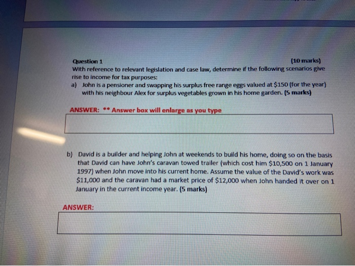  Question 1 (10 marks) With reference to relevant legislation and case
