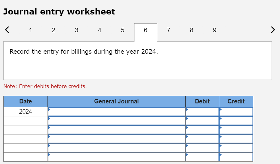 in the first account field. Round your answers to the nearest whole