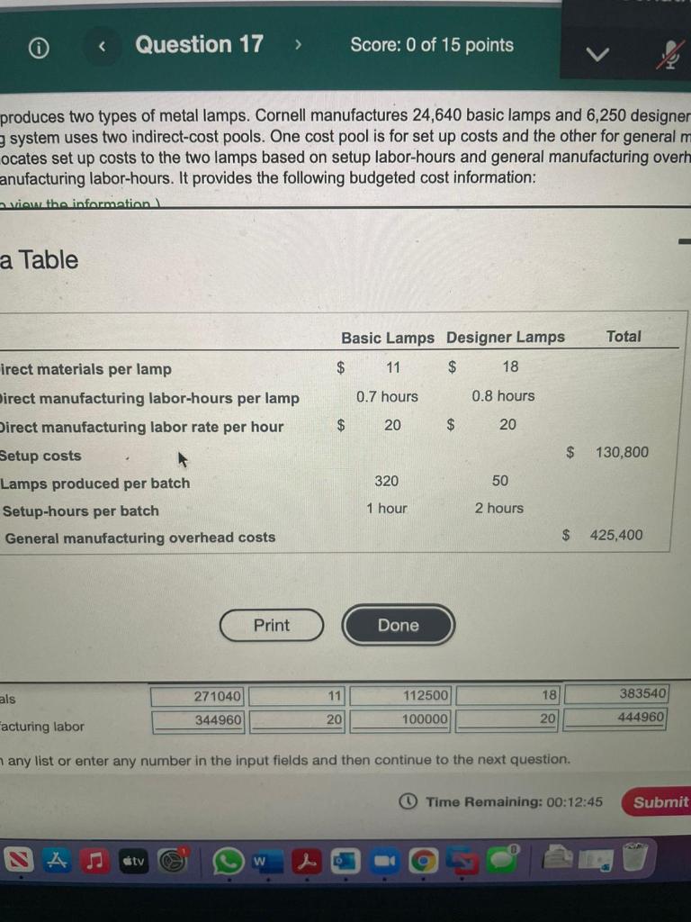 The Stanton Processing Company had work in process at the beginning and