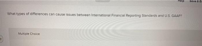  neip Save & E What types of differences can cause issues