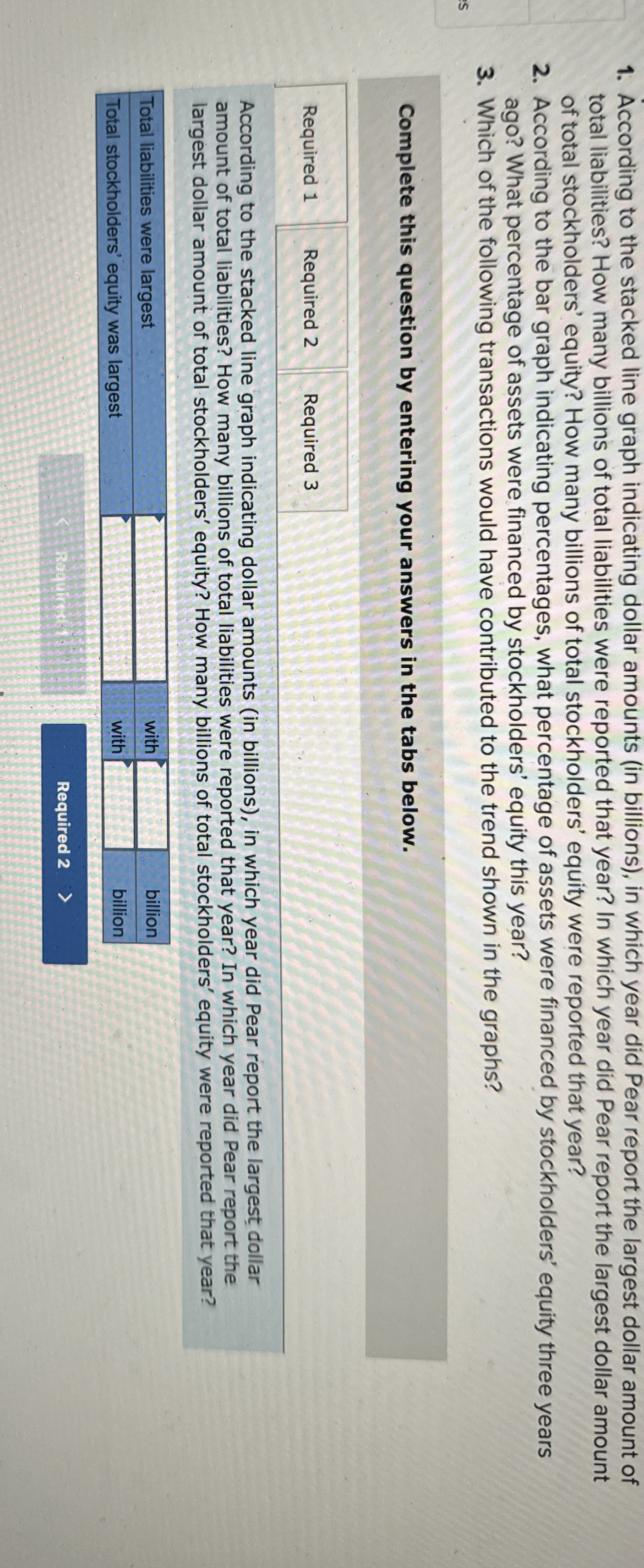  According to the stacked line graph indicating dollar amounts (in billions),