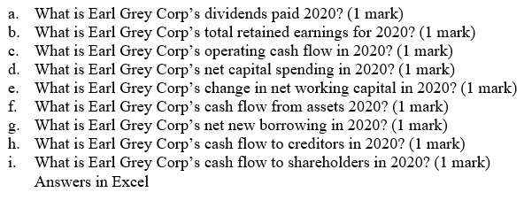 with substitutions); calculation; correct answer, sign & units) 1. (9 marks) Company