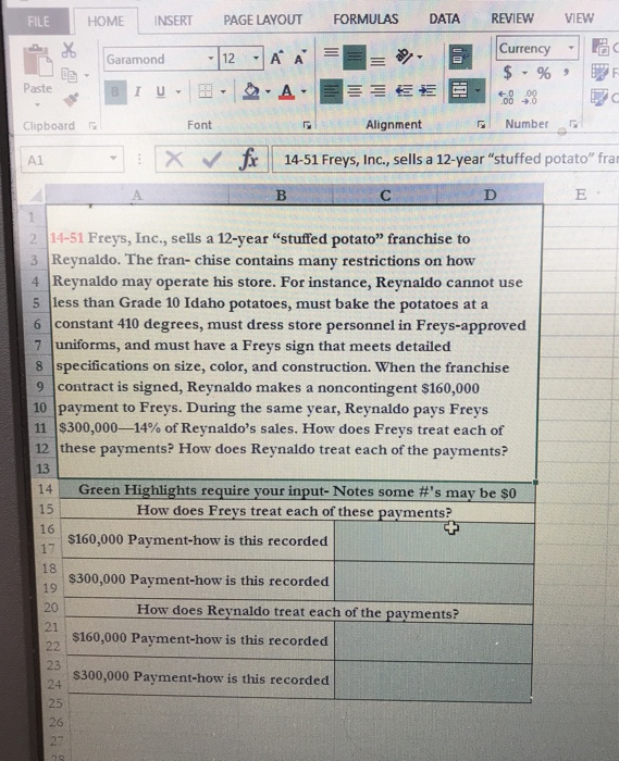  FILE HOME INSERT PAGE LAYOUT FORMULAS DATA REVIEW VIEW Currency 11