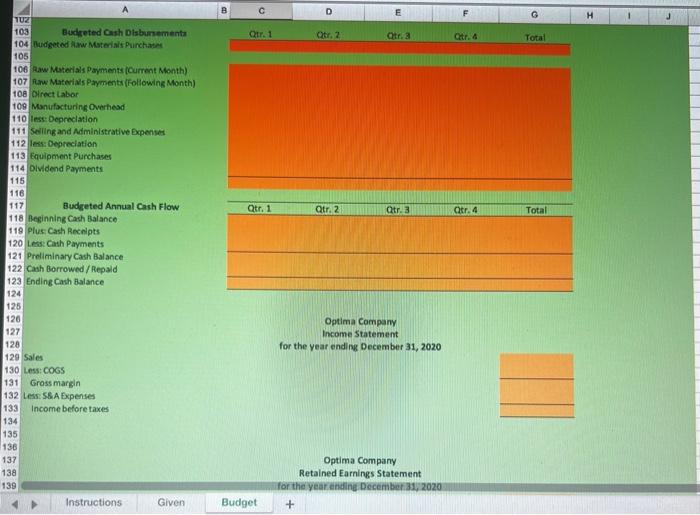 Materials Inventory dollar amounts need to be rolled forward to get the
