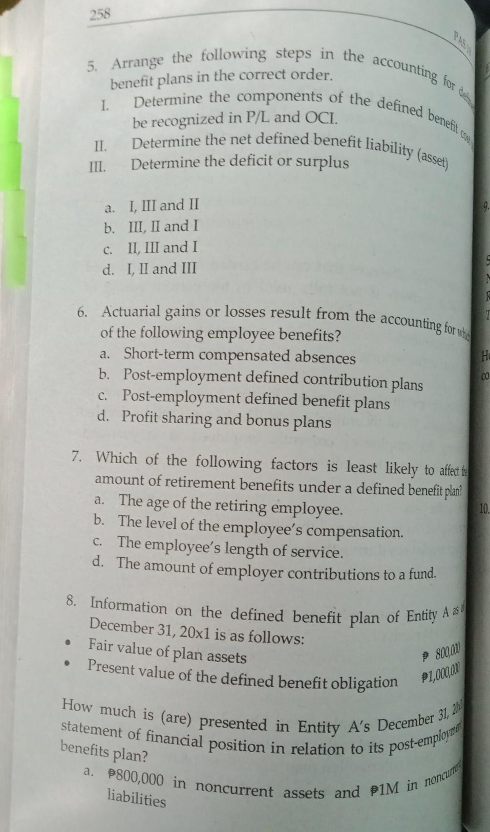 are entitled to six days paid sick leaves employee resigns or retires.