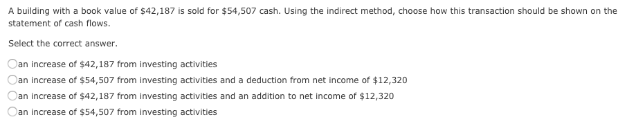 on the income statement as other income. On the statement of cash