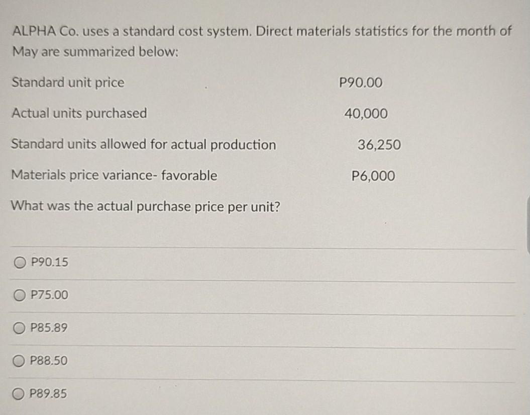 overhead costs is as follows: Budgeted overhead based on standard direct-labor hours