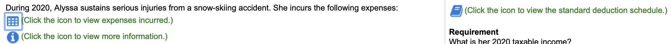 (Click the icon to view the standard deduction schedule.) During 2020,