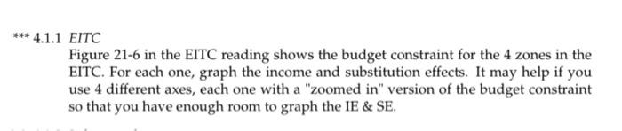ambiguous effect on the labor supply of those with low earnings, who
