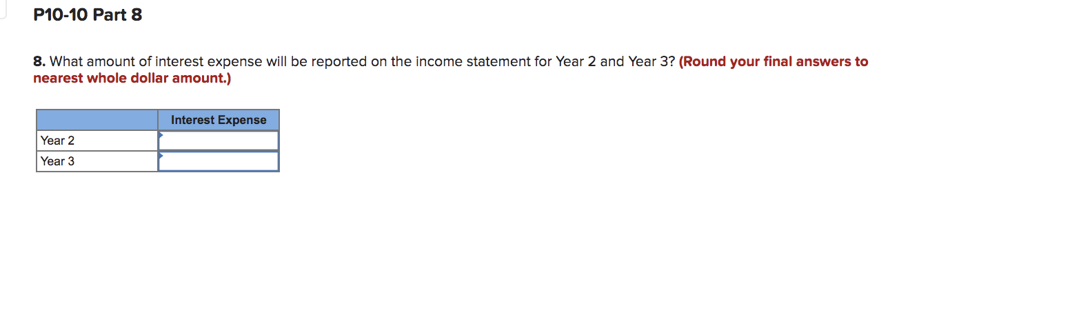 of Year 2 End of Year 3 End of Year 4 $