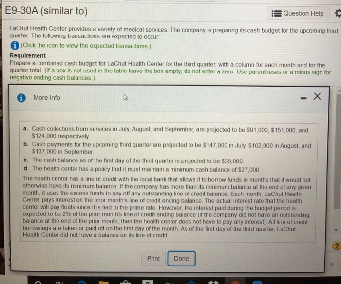 The company is preparing its cash budget for the upcoming third quarter.