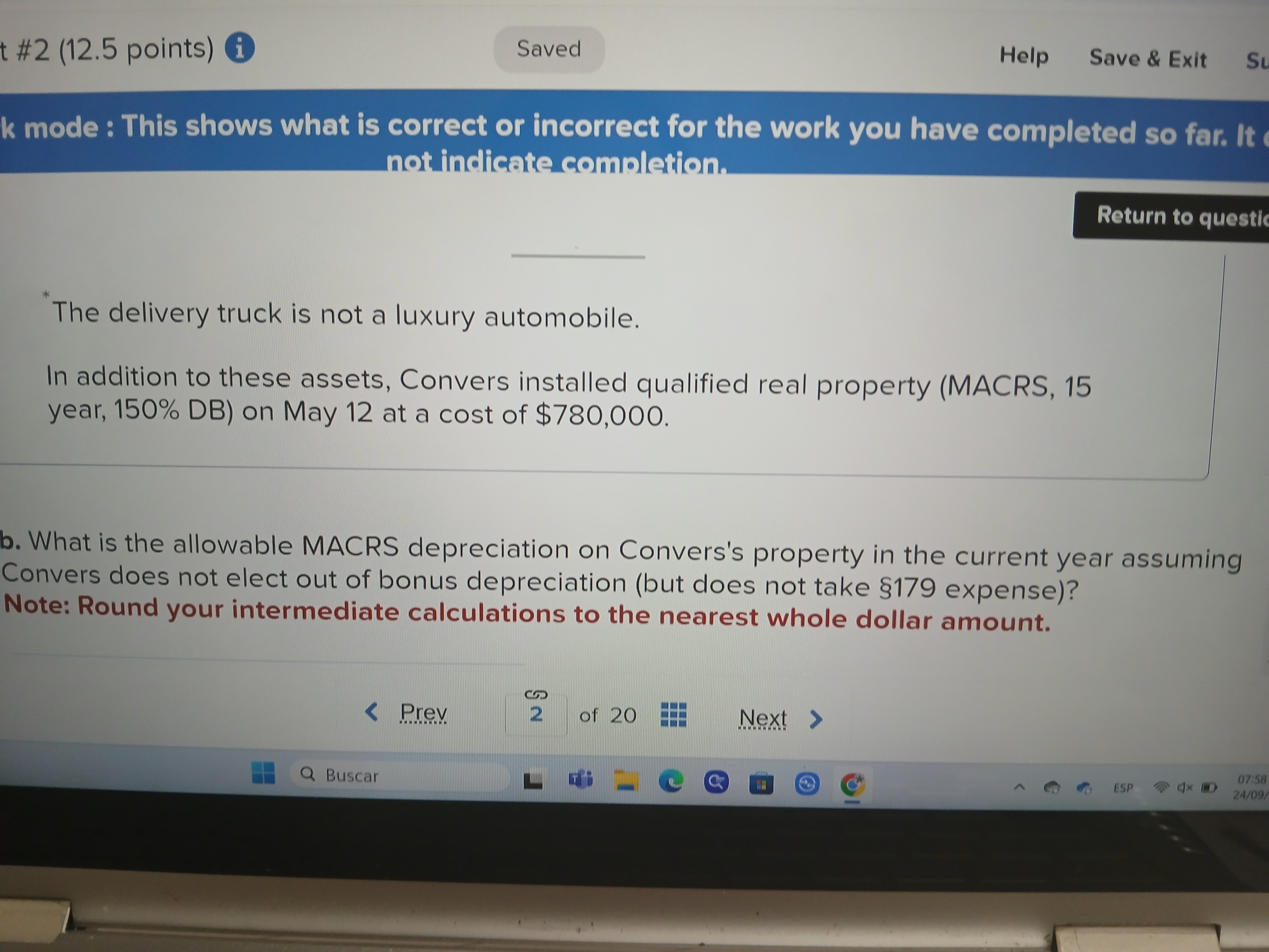  k mode : This shows what is correct or incorrect for