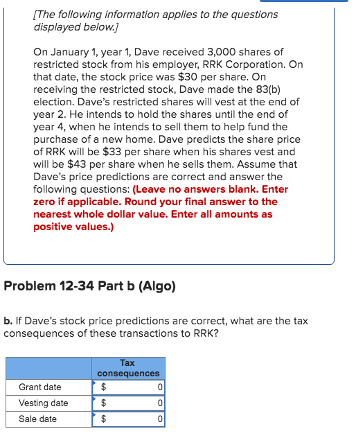 to the questions displayed below.) On January 1, year 1, Dave received