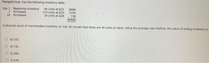  Please answer both, these are practice problems. Marigold Corp. has the