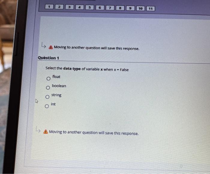  1 230 7 11 Moving to another question will save this