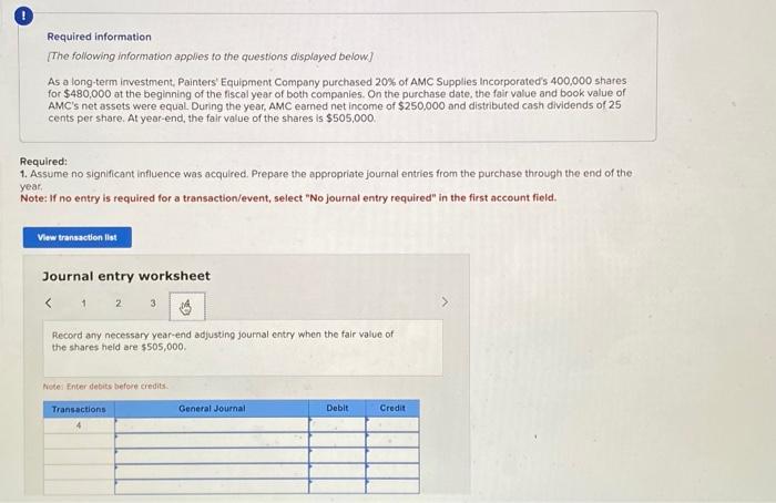 AMC Supplies incorporated's 400,000 shares for $480,000 at the beginning of the