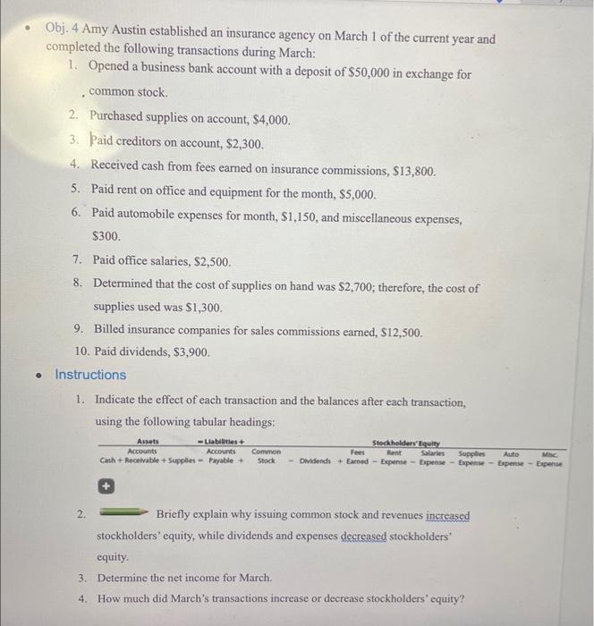  please sole 1-4 on both images Obj. 4 Amy Austin established