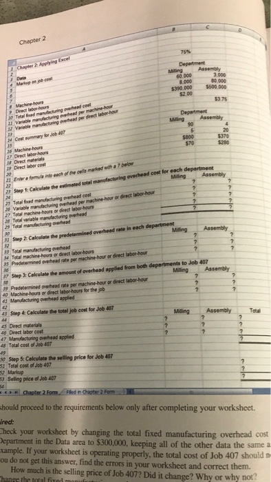  questions 1-4 C Chapter 2 4 Chapter 2 Applying Excel Date