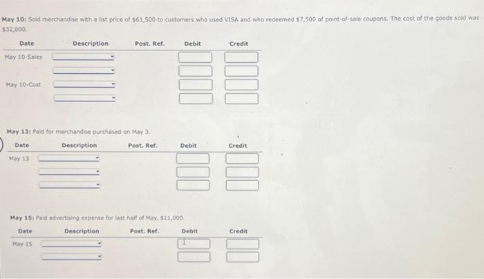 below for May, the last month of the fiscai year. If an