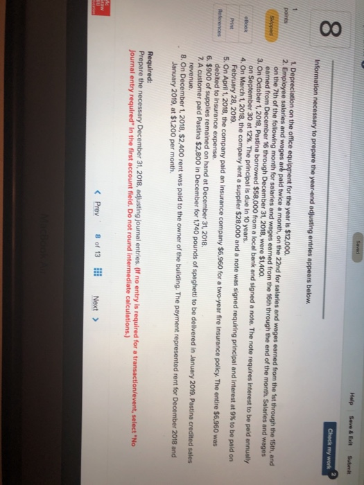 work Pastina Company sells various types of pasta to grocery chains as