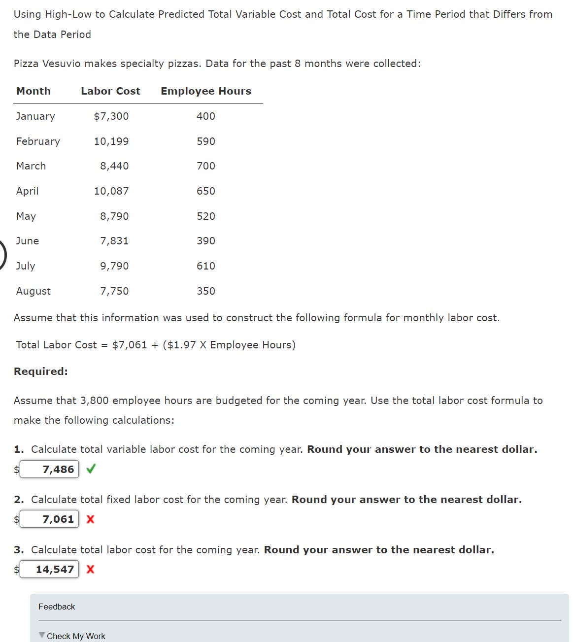  Using High-Low to Calculate Predicted Total Variable Cost and Total Cost