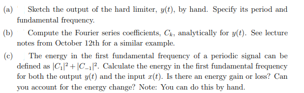 all your work and also the Matlab code. The information that is