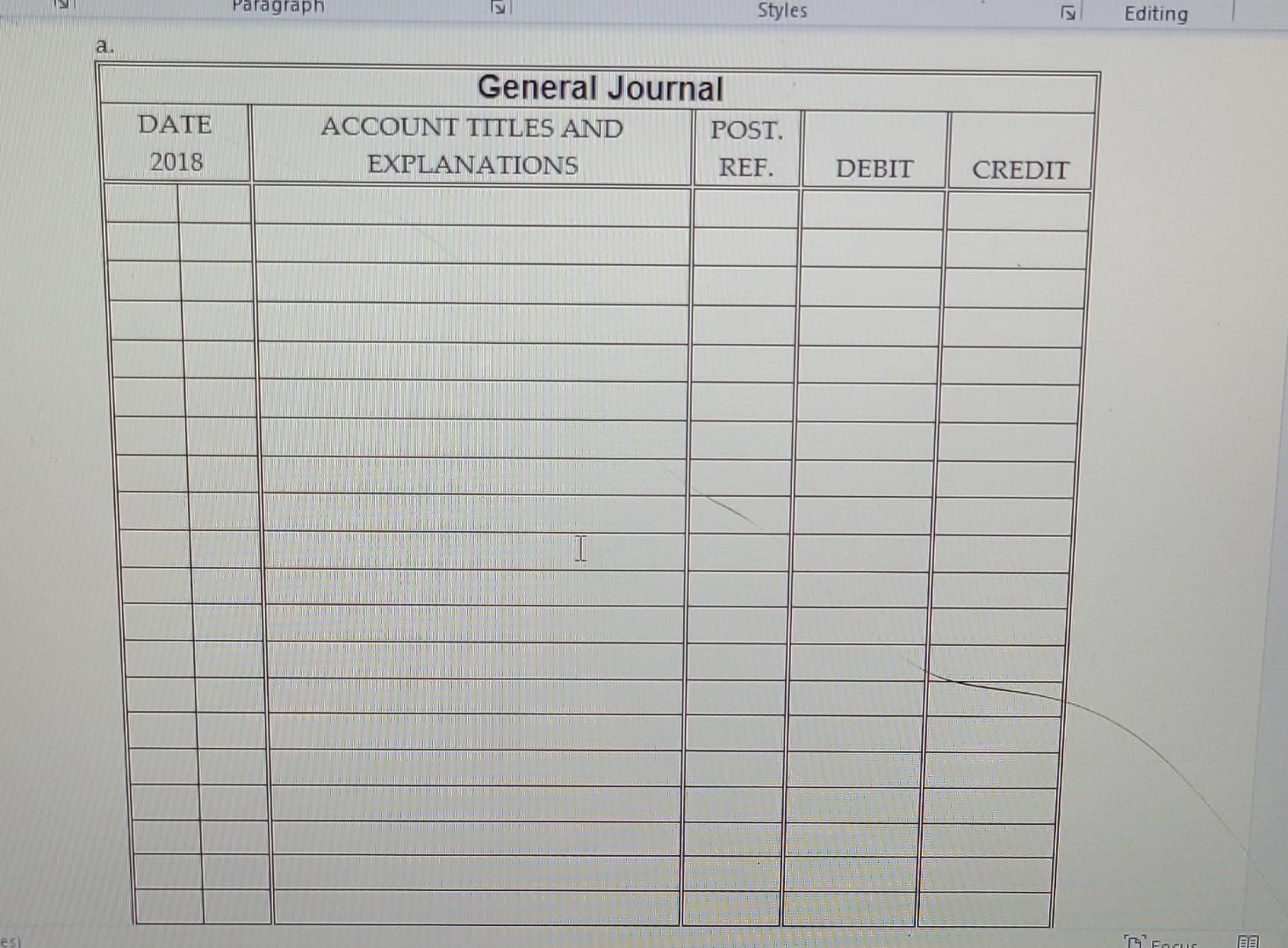\\ \hline \begin{tabular}{l} DATE \\ 2019 \end{tabular} & \begin{tabular}{l} ACCOUNT TIILES AND